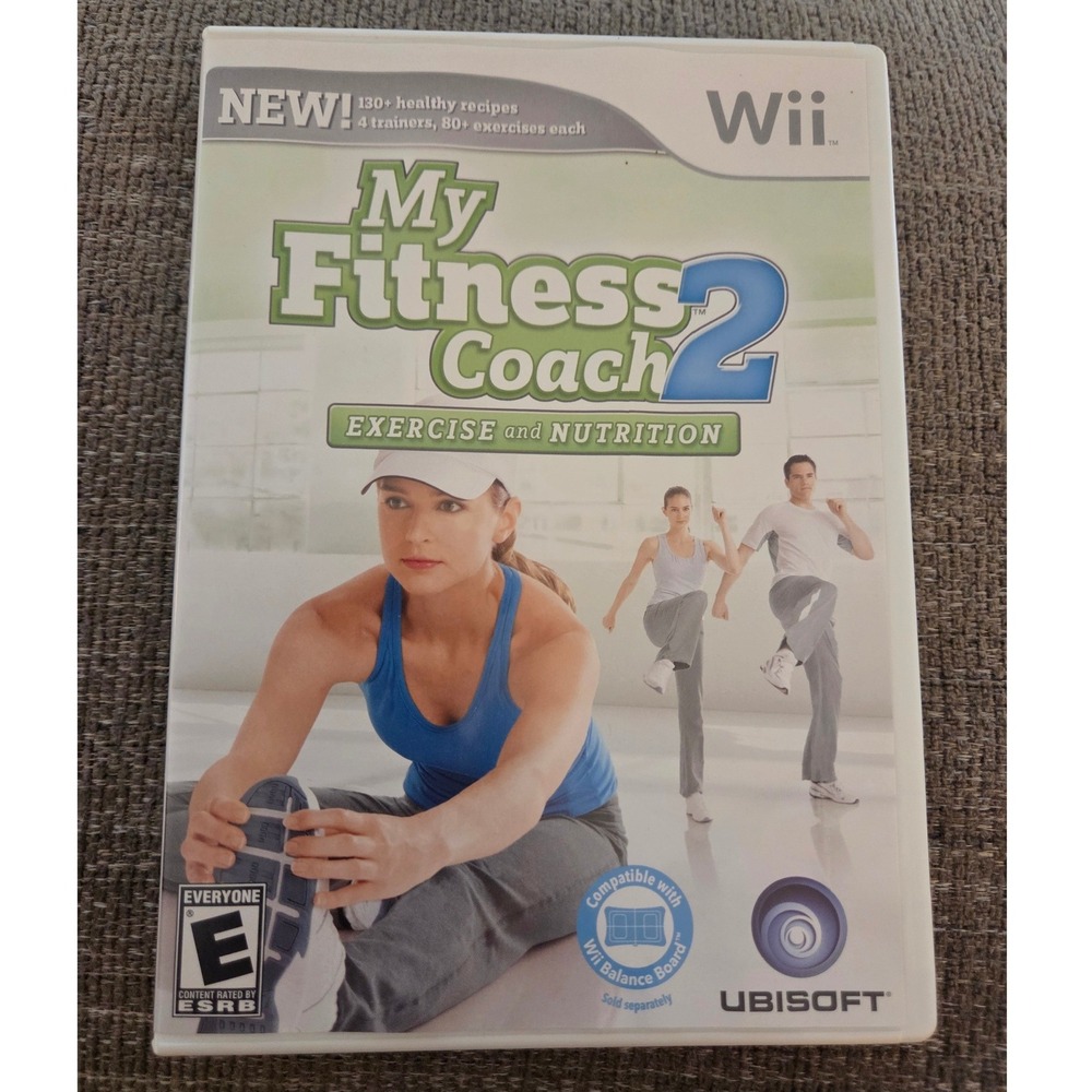 My Fitness Coach 2 Exercise and Nutrition Nintendo Wii Ubisoft Game CIB